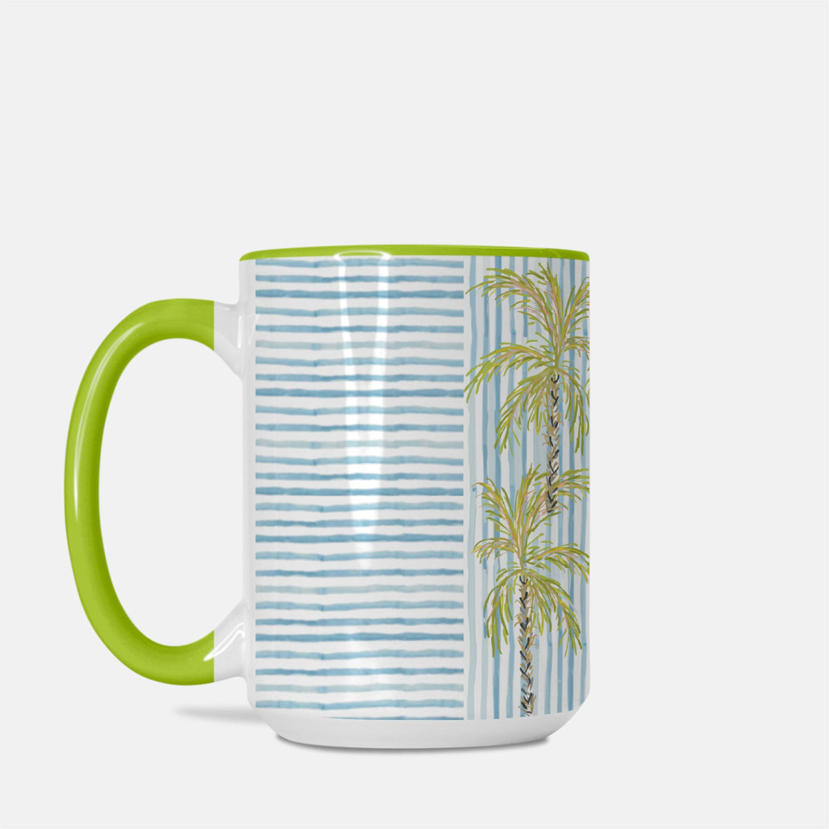 Palm Blvd II Coastal Tree Art Mug