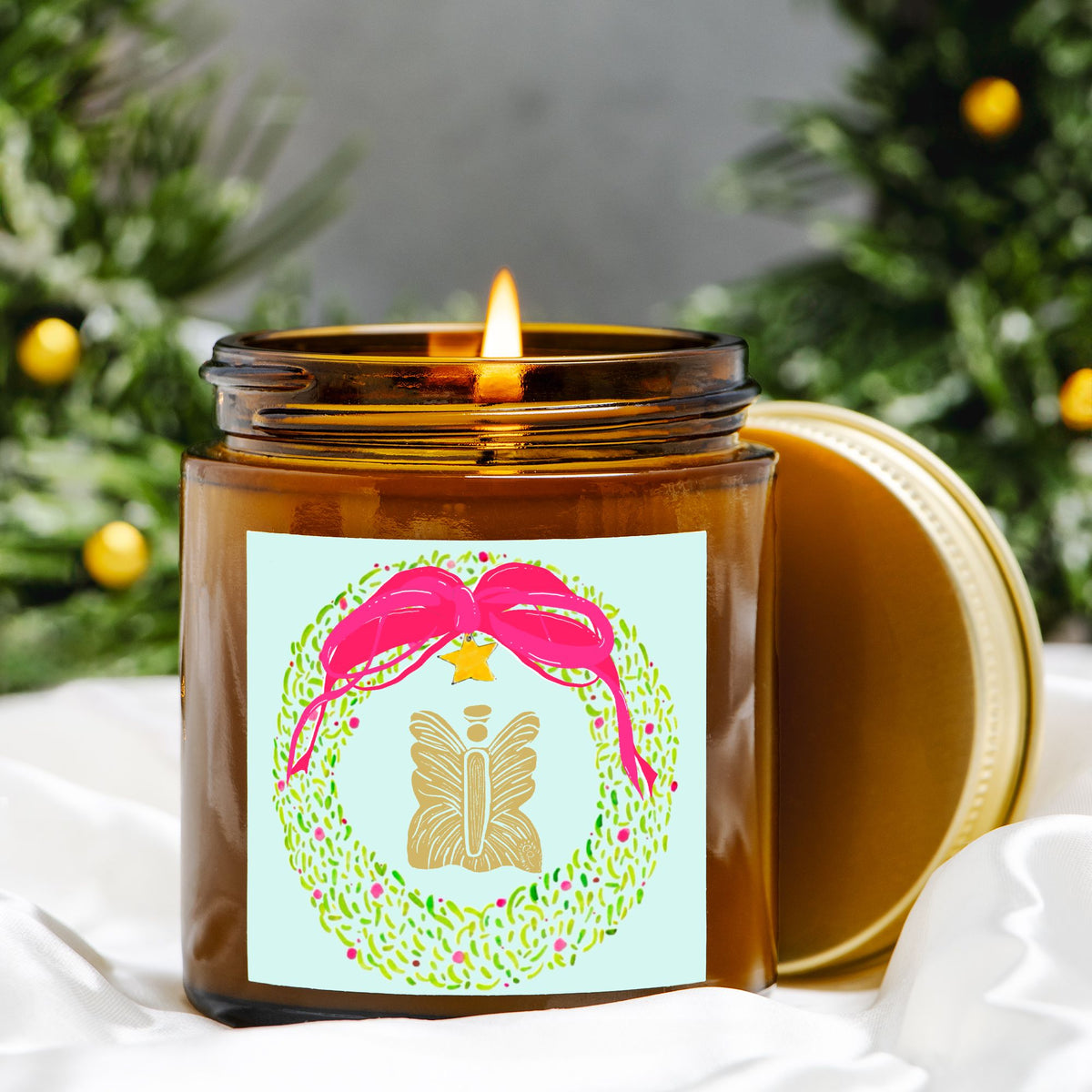Coastal Angel Holiday Candle