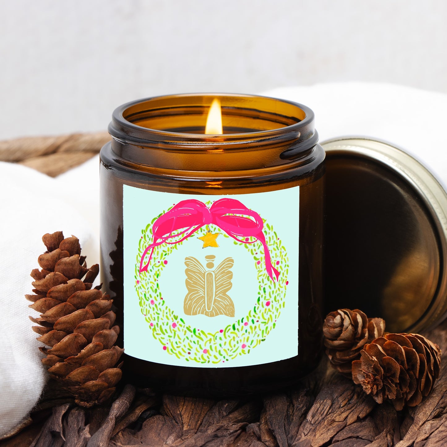 Coastal Angel Holiday  Candle