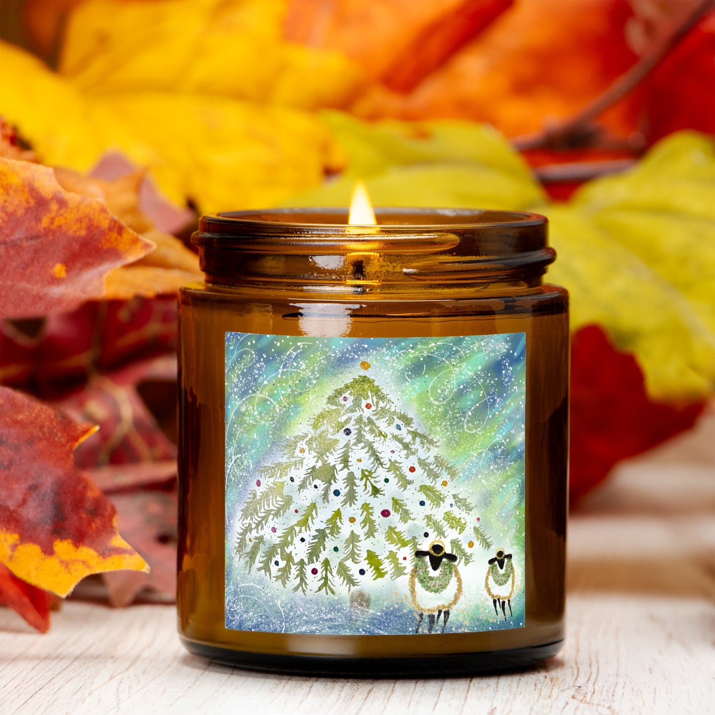 Silent Night Holiday Candle