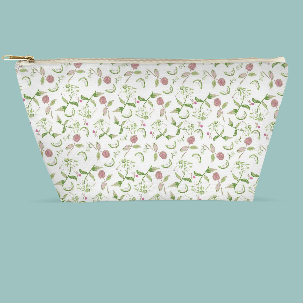 Floral Organizer Zip Bag