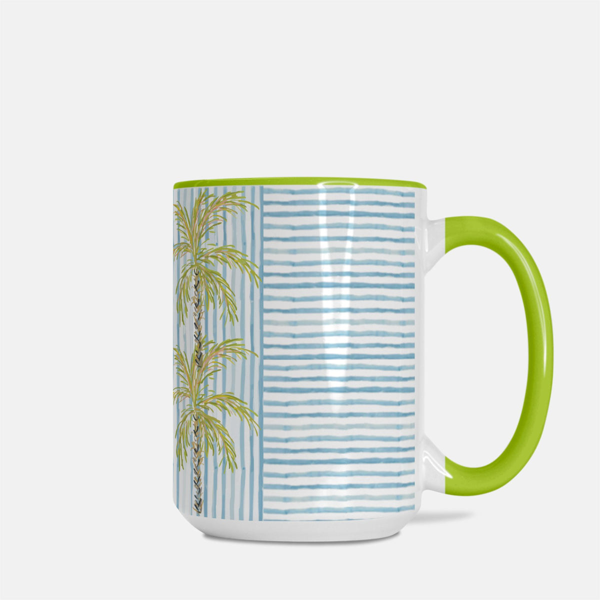 Palm Blvd II  Coastal Tree Art Mug