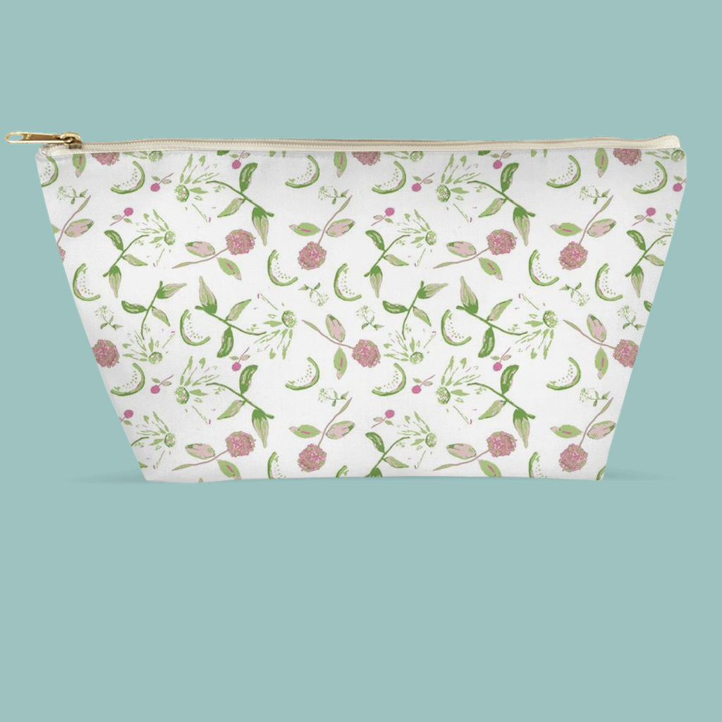 Floral Organizer Zip Bag