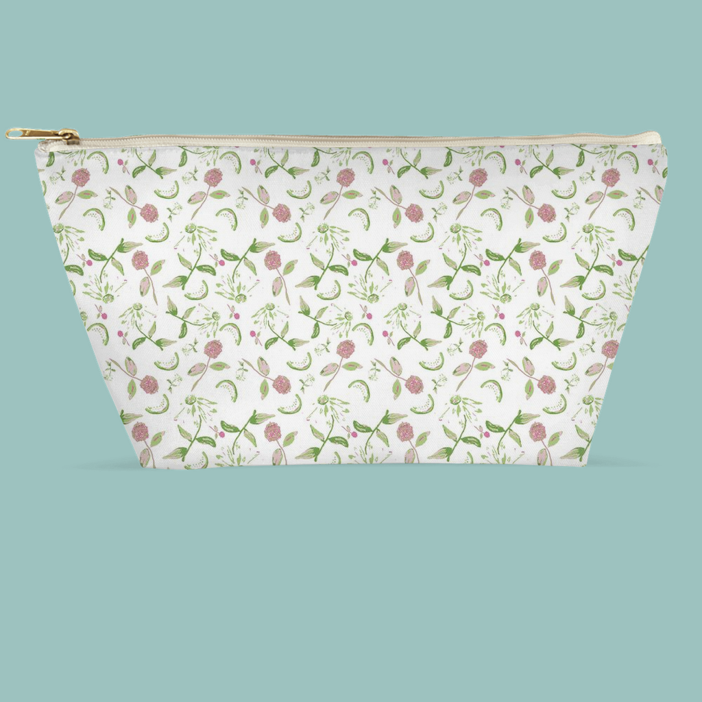 Floral Organizer Zip Bag