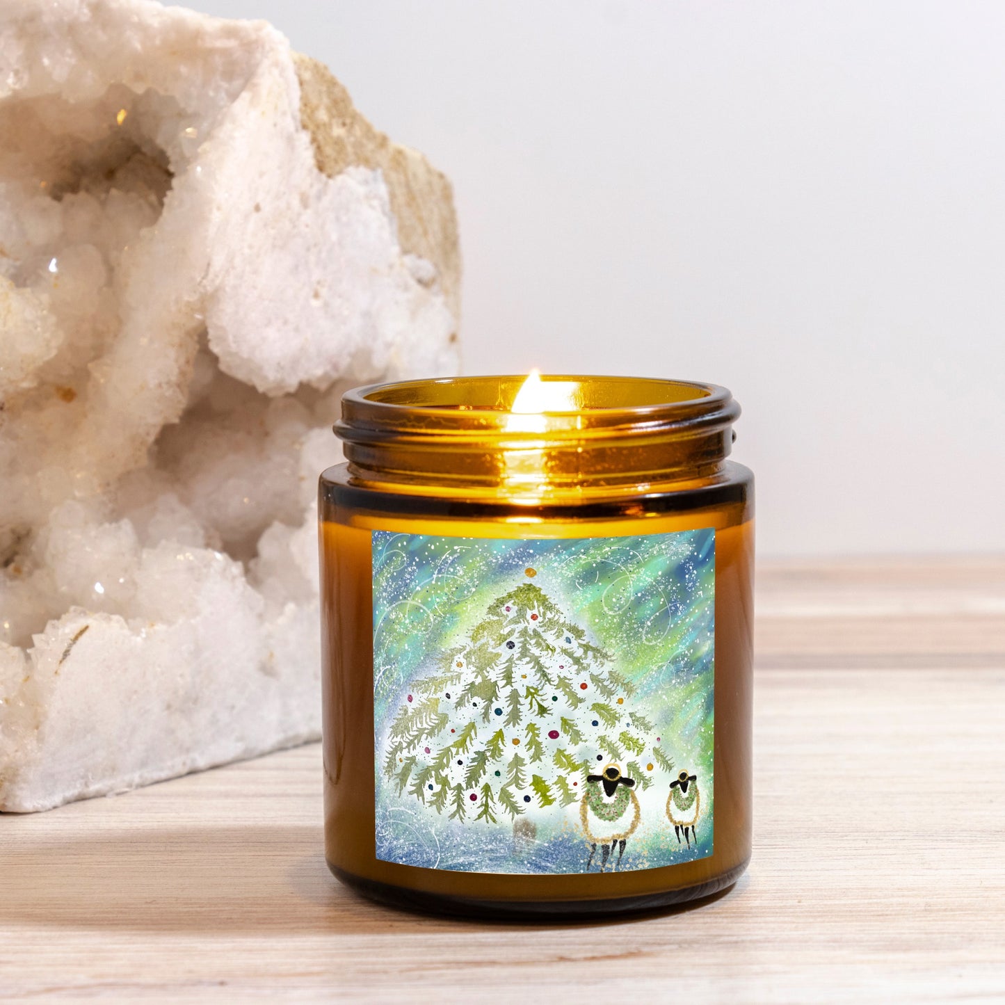 Silent Night Holiday Candle