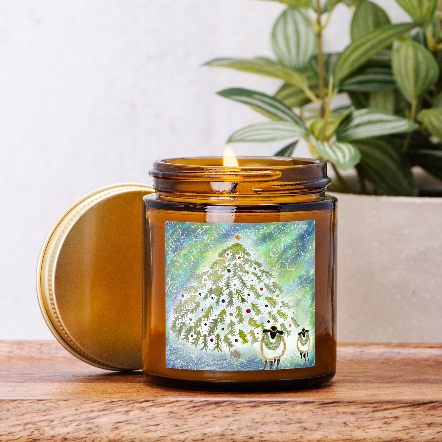 Silent Night Holiday Candle
