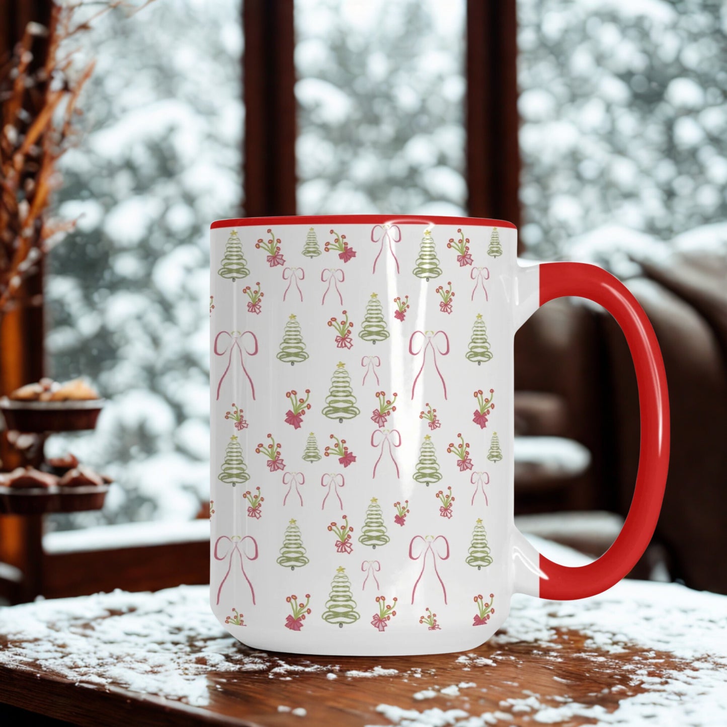 Holiday Whimsy Mug Red