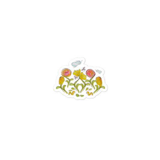3 inch Sticker Color floral