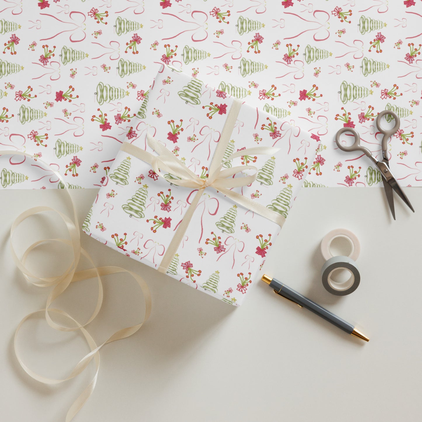 Vibrant Xmas Wrap sheets